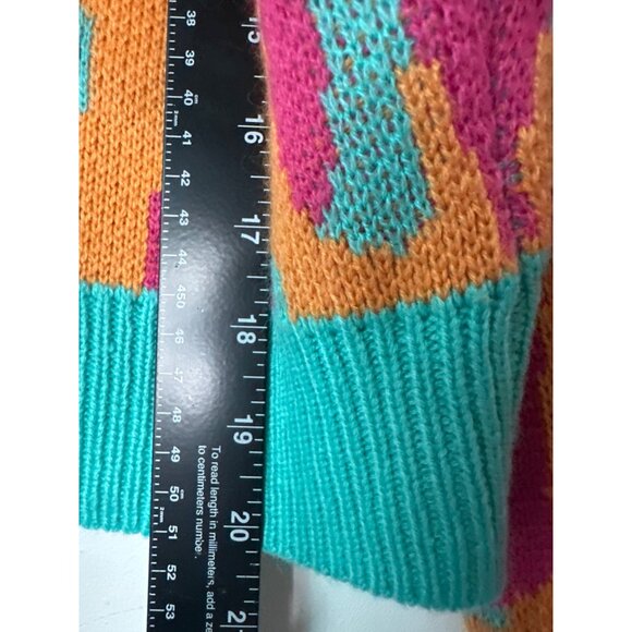 Cider Women’s Cardigan Size Small – Multicolor Artsy Boho Indie Button Front Kni - Picture 5 of 8